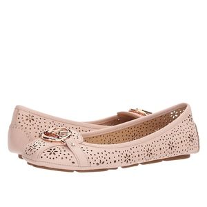 Michael Kors Fulton Moc Perforated Flats - Pink